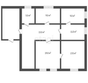 Дом 77м², 1-этажный, участок 8 сот.