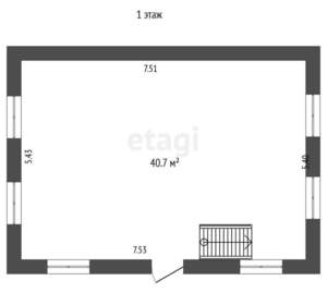 Дом 81м&sup2;, 2-этажный, участок 5 сот.  
