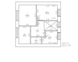 Дом 130м&sup2;, 2-этажный, участок 12 сот.  
