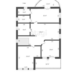 Дом 305м², 2-этажный, участок 7 сот.  