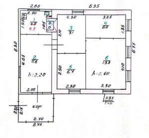 Дом 50м², 1-этажный, участок 7 сот.  