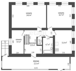 Дом 129м&sup2;, 3-этажный, участок 29 сот.  