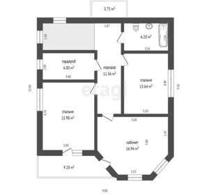 Дом 185м², 2-этажный, участок 4 сот.  