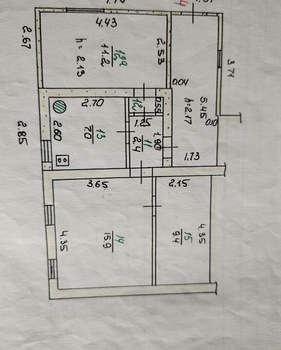 Дом 46м², 1-этажный, участок 2 сот.  