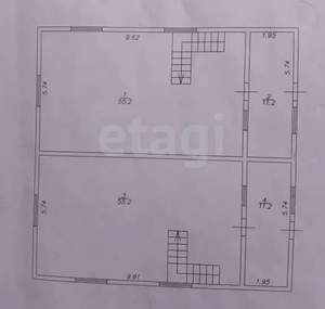 Дом 188м&sup2;, 2-этажный, участок 11 сот.  