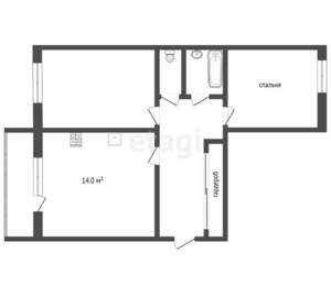 2-к квартира, вторичка, 72м2, 10/16 этаж