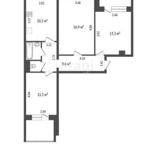3-к квартира, вторичка, 66м2, 4/9 этаж