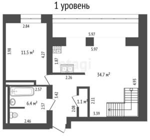3-к квартира, вторичка, 81м2, 9/9 этаж