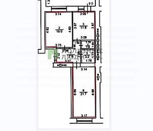 2-к квартира, вторичка, 64м2, 14/14 этаж