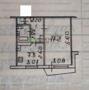 1-к квартира, вторичка, 33м2, 7/9 этаж