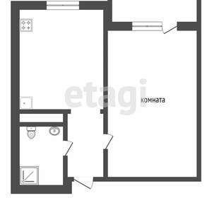 1-к квартира, вторичка, 45м2, 5/12 этаж