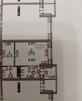 Студия квартира, вторичка, 33м2, 11/17 этаж