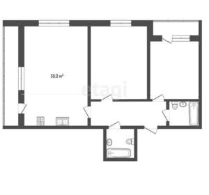 2-к квартира, вторичка, 83м2, 4/10 этаж