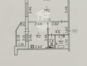 1-к квартира, вторичка, 37м2, 4/9 этаж