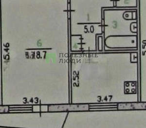 1-к квартира, вторичка, 38м2, 1/10 этаж