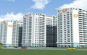 2-к квартира, вторичка, 72м2, 3/16 этаж