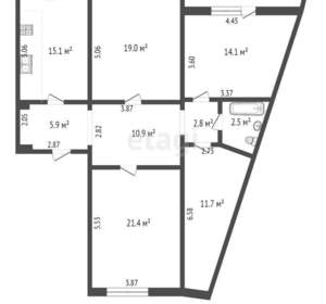 3-к квартира, вторичка, 107м2, 5/5 этаж