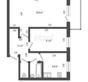2-к квартира, вторичка, 40м2, 3/5 этаж
