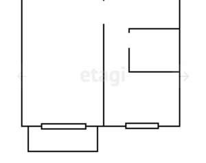 1-к квартира, вторичка, 35м2, 4/5 этаж