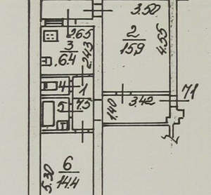 2-к квартира, вторичка, 51м2, 3/5 этаж