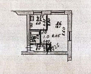 1-к квартира, вторичка, 31м2, 1/5 этаж