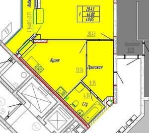 3-к квартира, вторичка, 103м2, 2/17 этаж