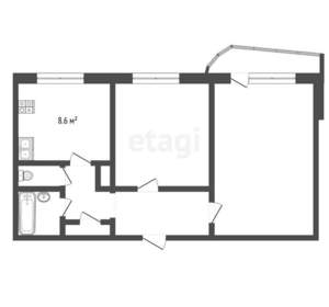2-к квартира, вторичка, 50м2, 2/9 этаж
