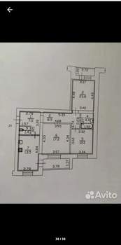 3-к квартира, вторичка, 80м2, 6/9 этаж