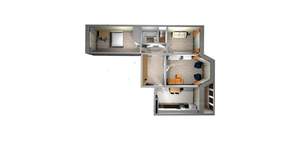 3-к квартира, вторичка, 71м2, 7/9 этаж