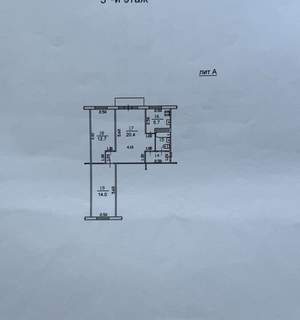 3-к квартира, вторичка, 59м2, 3/5 этаж