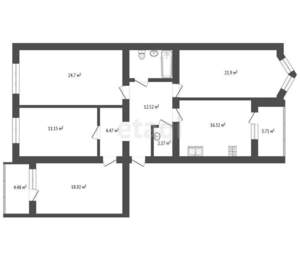 4-к квартира, вторичка, 127м2, 7/16 этаж