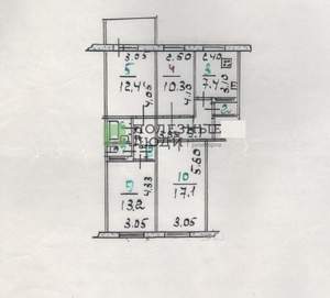 4-к квартира, вторичка, 75м2, 4/9 этаж