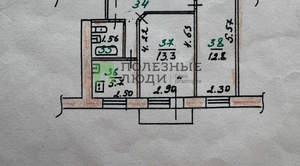 2-к квартира, вторичка, 42м2, 5/5 этаж