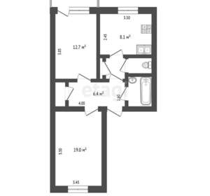 2-к квартира, вторичка, 54м2, 3/5 этаж