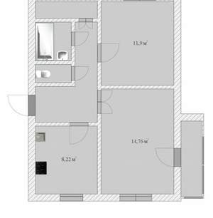2-к квартира, вторичка, 48м2, 4/14 этаж