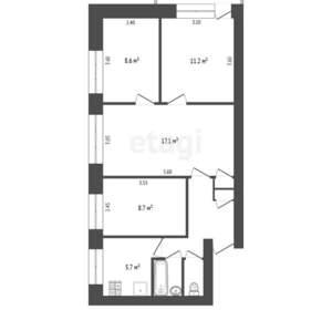 4-к квартира, вторичка, 61м2, 5/5 этаж