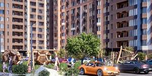 1-к квартира, строящийся дом, 45м2, 7/17 этаж