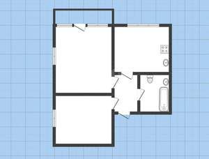 2-к квартира, вторичка, 46м2, 6/9 этаж