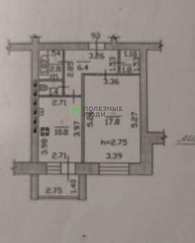 1-к квартира, вторичка, 41м2, 7/9 этаж