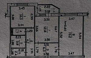 2-к квартира, вторичка, 62м2, 1/10 этаж